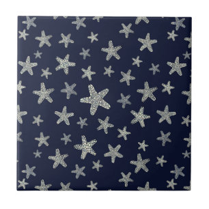 Sea Of Starfish Pattern Ceramic Tile