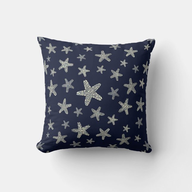 Sea Of Starfish Pattern Cushion (Front)