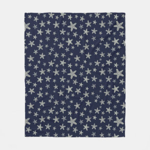 Sea Of Starfish Pattern Fleece Blanket
