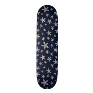 Sea Of Starfish Pattern Skateboard