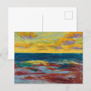 Sea Off of Alsen Emil Nolde Postcard