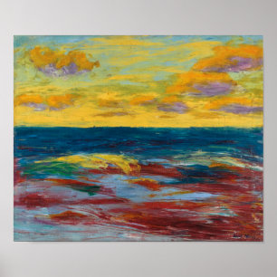 Sea Off of Alsen   Emil Nolde   Poster