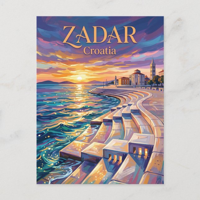 Sea Organ Croatia Postcard (Front)
