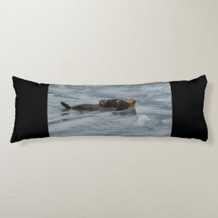 sea otter and baby body cushion