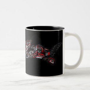 SEA OTTER & BABY (Haida Styled) Art Gift Mug