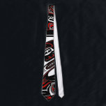 SEA OTTER & BABY (Haida Styled) Gift Range Tie<br><div class="desc">A replica of Skye's original pen & ink Haida-styled drawing of a Mother Otter and her baby. Stunning artwork and exclusive to us! Distinctive Haida art-style variations are found in many First Nations bands in the Pacific Northwest and Canada's British Columbia. Their art forms and technniques are very attractive and...</div>
