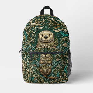Sea Otter Backpack – Ocean Kelp Forest Design