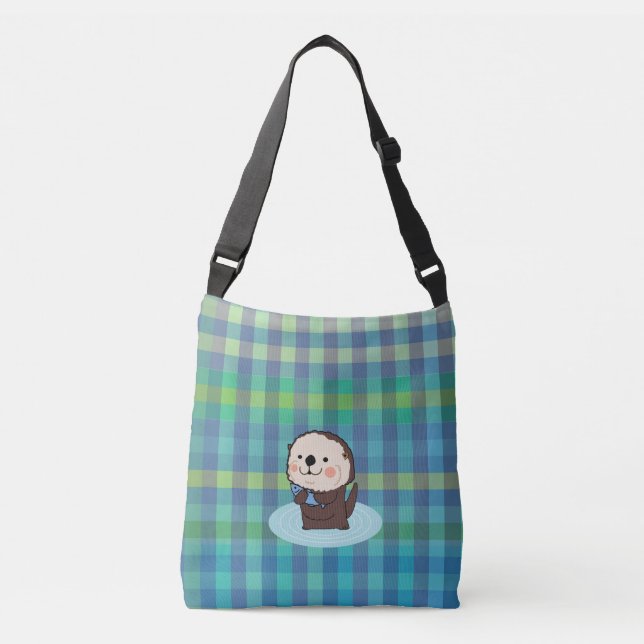 sea otter crossbody bag (Front)