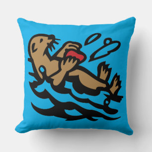 Sea otter cushion