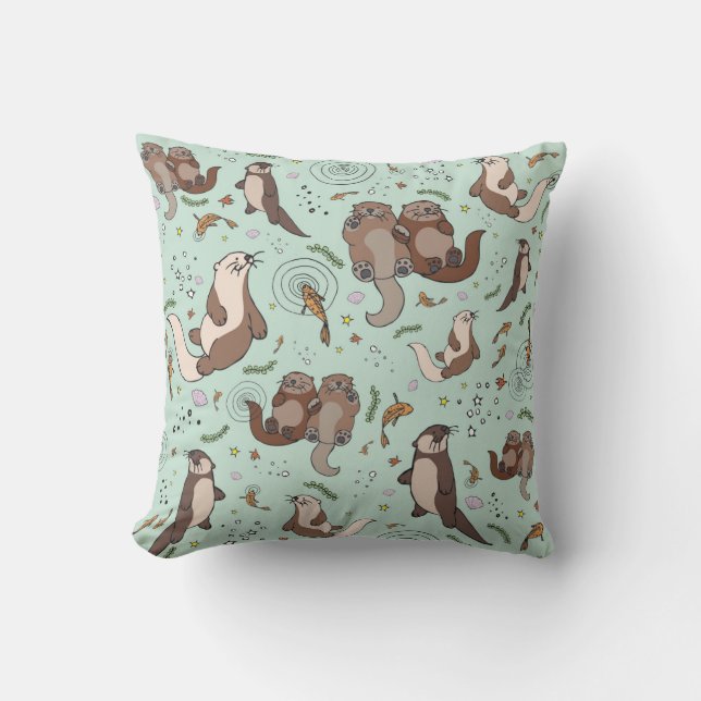 Sea Otter Cushion (Front)