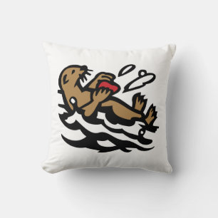Sea otter cushion