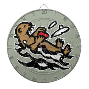 Sea otter dartboard