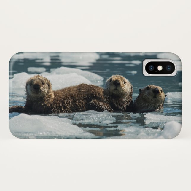 Sea Otter Family Case-Mate iPhone Case (Back (Horizontal))