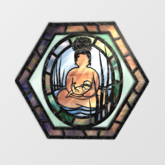 Sea Otter Goddess Window Cling