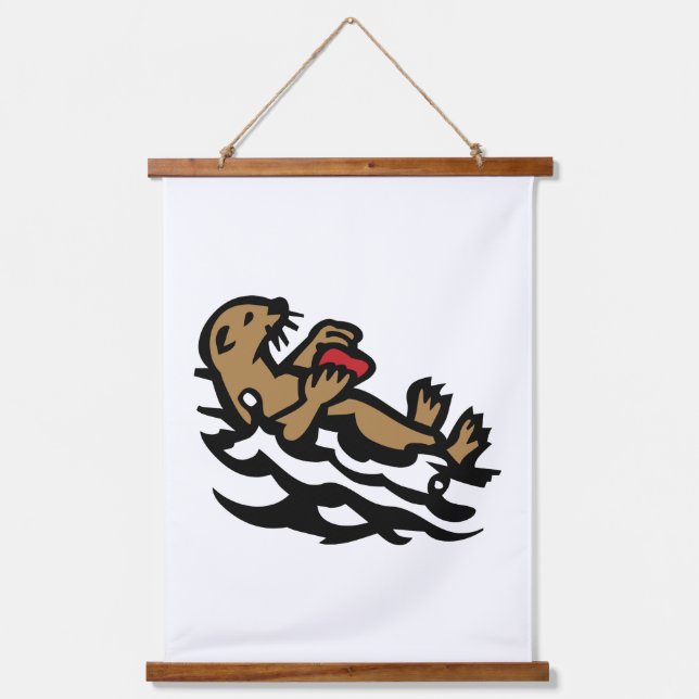 Sea otter hanging tapestry (Front)