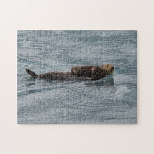 sea otter jigsaw puzzle (Horizontal)