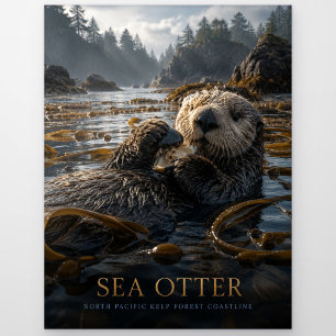 Sea Otter Kelp Forest ANIMALS Postcard