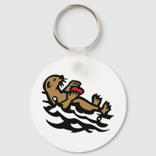 Sea otter key ring