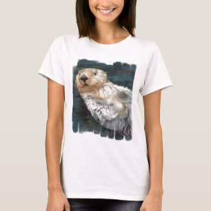 Sea Otter Ladies Fitted T-Shirt
