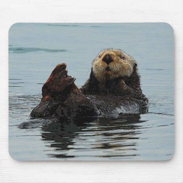 Sea Otter Mouse Pad (Front)