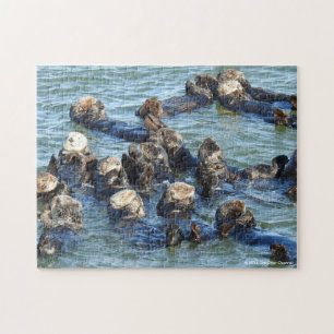 Sea Otter Raft Jigsaw Puzzle