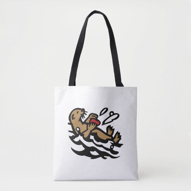 Sea otter tote bag (Front)