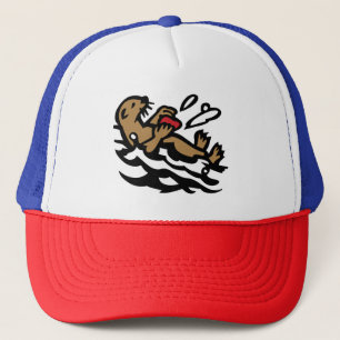 Sea otter trucker hat