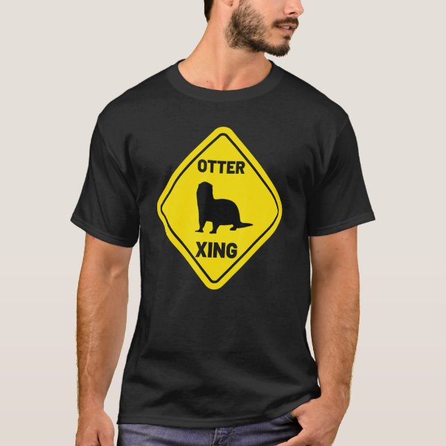 Sea Otter Xing  Animal  Women's River Otter T-Shirt (Front)