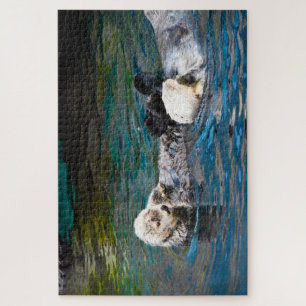Sea Otters. Jigsaw Puzzle