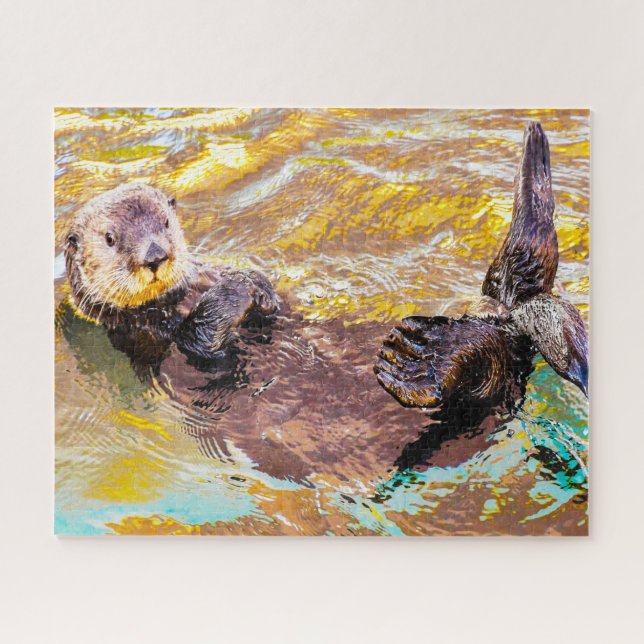 Sea Otters our seas Jigsaw Puzzle (Horizontal)