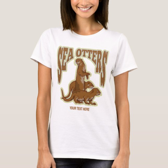 Sea otters T-Shirt (Front)