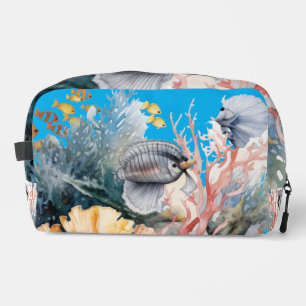 Sea painting aquarium dopp kit