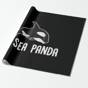 Sea Panda - Funny Killer Whale Orca Marine Biology Wrapping Paper