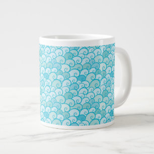 Sea Pattern Large Coffee Mug