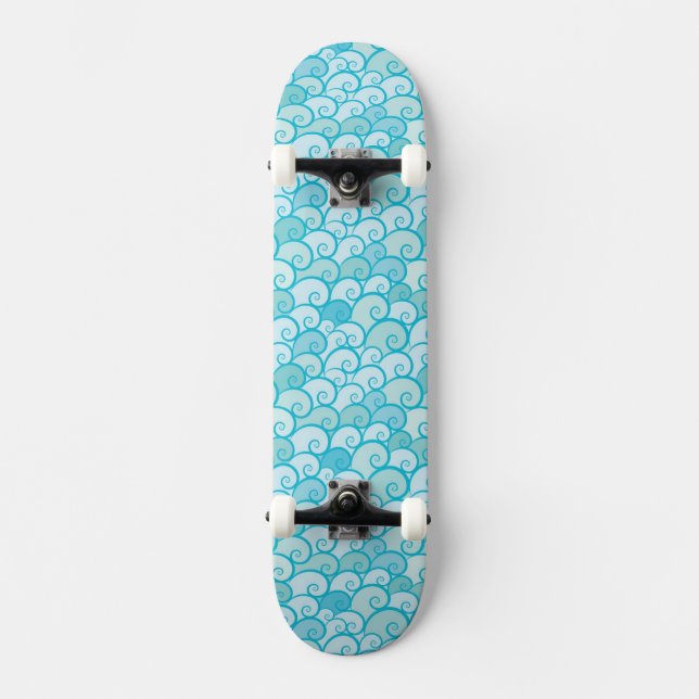 Sea Pattern Skateboard (Front)
