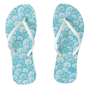 Sea Pattern Thongs