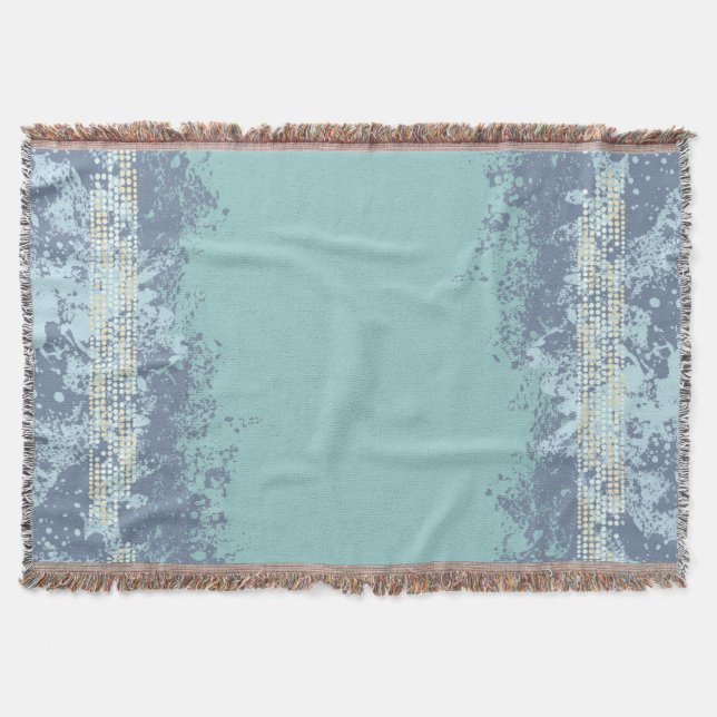 Sea patterned beach toned pattern throw (Front)