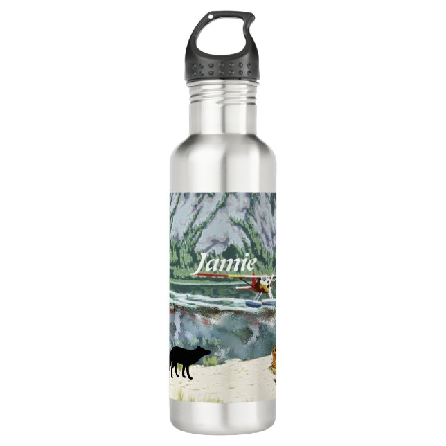 Sea Plane 710 Ml Water Bottle (Front)