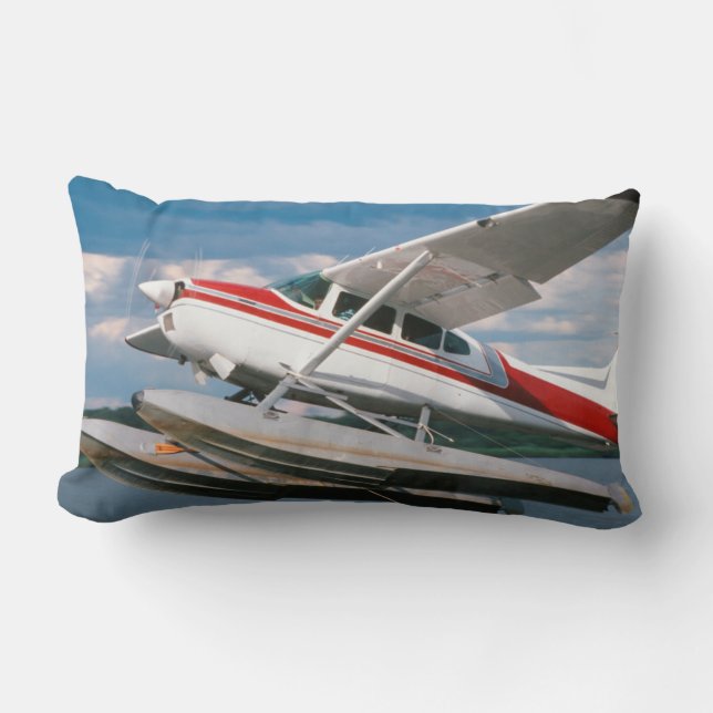 Sea Plane Taking Off, Victoria Falls, Zimbabwe Lumbar Cushion (Front)