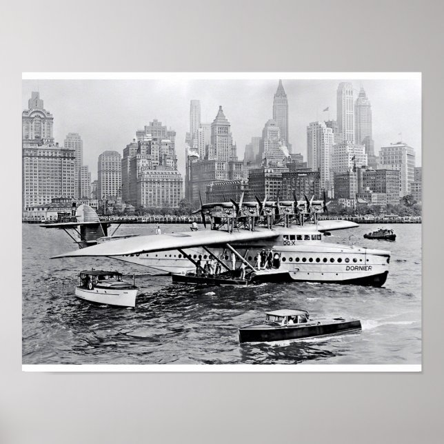 Sea Plane Visits the Big Apple Poster (Front)
