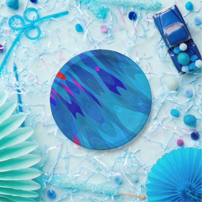 Sea Ripple Paper Plate (Party)