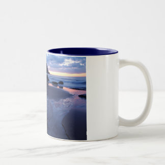sea rock Two-Tone coffee mug