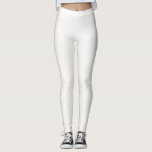 Sea Salt Solid Plain Colour Leggings<br><div class="desc">White sea salt has a plain and simple colour that promotes relaxation and instills a sense of calm and self-trust. Its light and neutral shade makes it easy to pair with other colours and it can complement a variety of aesthetics.
Hex #FBFAF8</div>