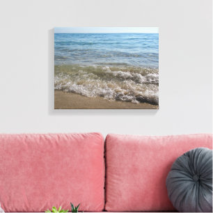 Sea & Sand Beach Waves Canvas Print