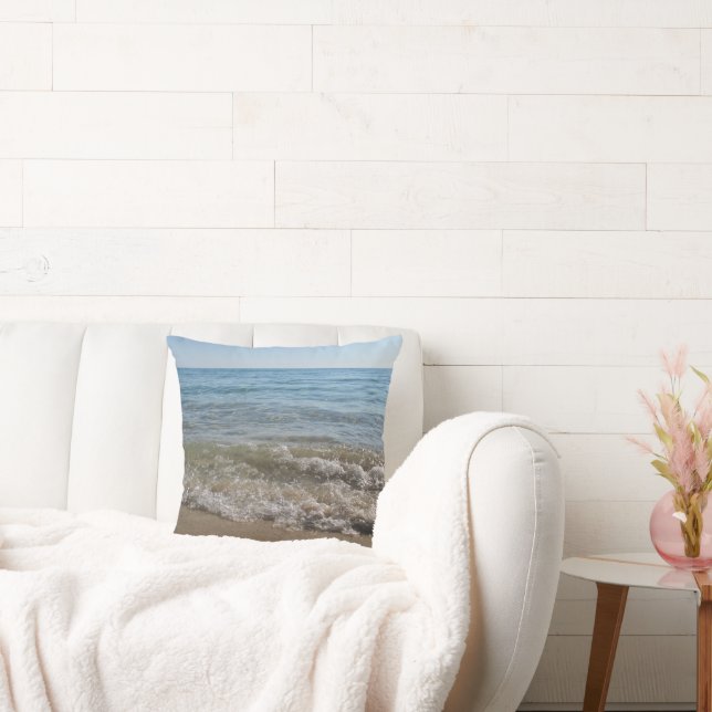 Sea & Sand Beach Waves  Cushion (Couch)