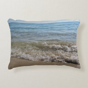 Sea & Sand Beach Waves Decorative Cushion