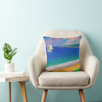 Sea Scape 09 "Yacht in the bay"