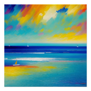 Sea Scape 10 “Stuck on the sand”. Poster