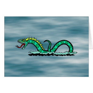 Sea Serpent Greeting Card