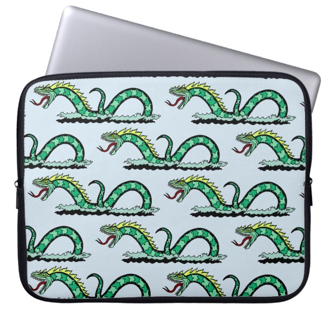 Sea Serpent Laptop Sleeve (Front)